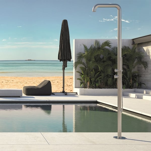 Στήλη ντους εξωτερικού χώρου Ανοξείδωτη